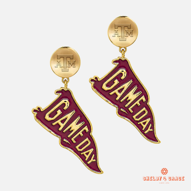 Texas A&M Aggies Flags Earrings