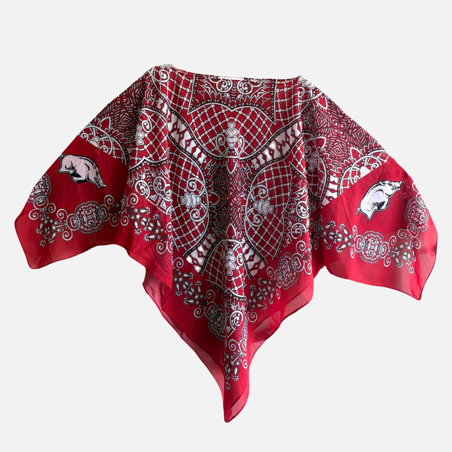 Arkansas Razorbacks Lily Scarf Poncho