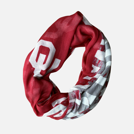 Oklahoma Sooners Animal Logo Print Infinity Scarf