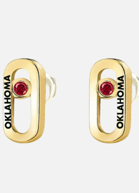 Oklahoma Sooners Allium Earrings