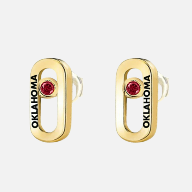 Oklahoma Sooners Allium Earrings