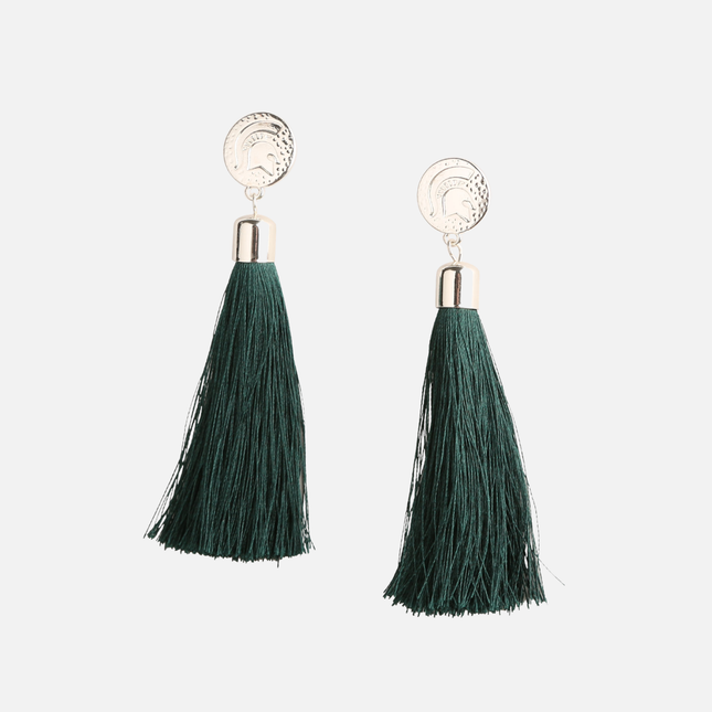 Michigan State Spartans Tia Tassel Earrings