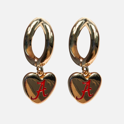 Alabama Crimson Tide Hibiscus Earrings