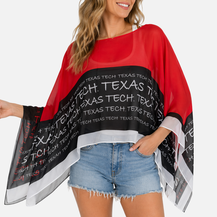Texas Tech Red Raiders Peyton Scarf Poncho