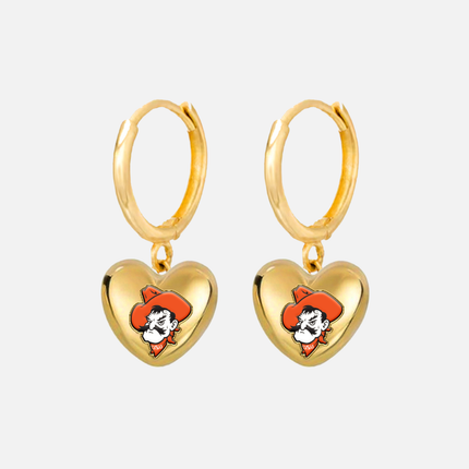 Oklahoma State Cowboys Hibiscus Earrings