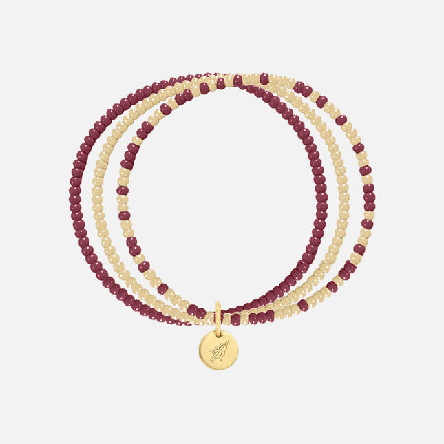 Florida State Seminoles Loire Hand Beaded Bracelet
