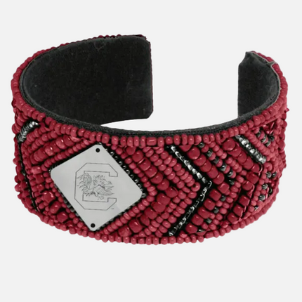 South Carolina Gamecocks Goldie Hand Beaded Cuff