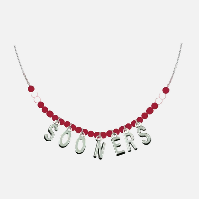 Oklahoma Sooners Bristol Team Necklace