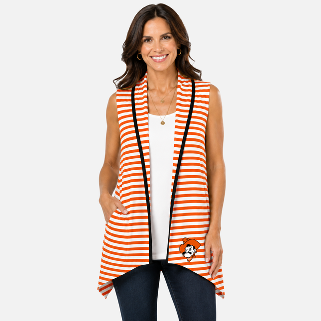 Oklahoma State Cowboys Striped Cotton Vest
