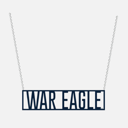 Auburn Tigers Brook Laser Cut Necklace
