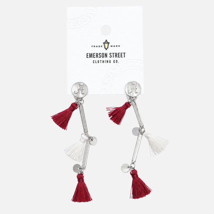 Alabama Crimson Tide Melody Tassel Earrings