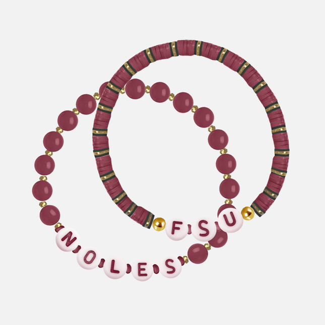 Florida State Seminoles Beaded Bracelet Set