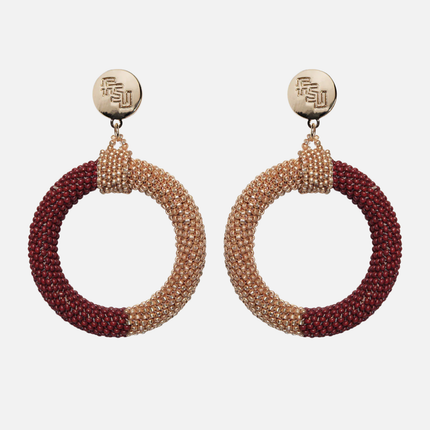 Florida State Seminoles Skye Hand Beaded Earrings