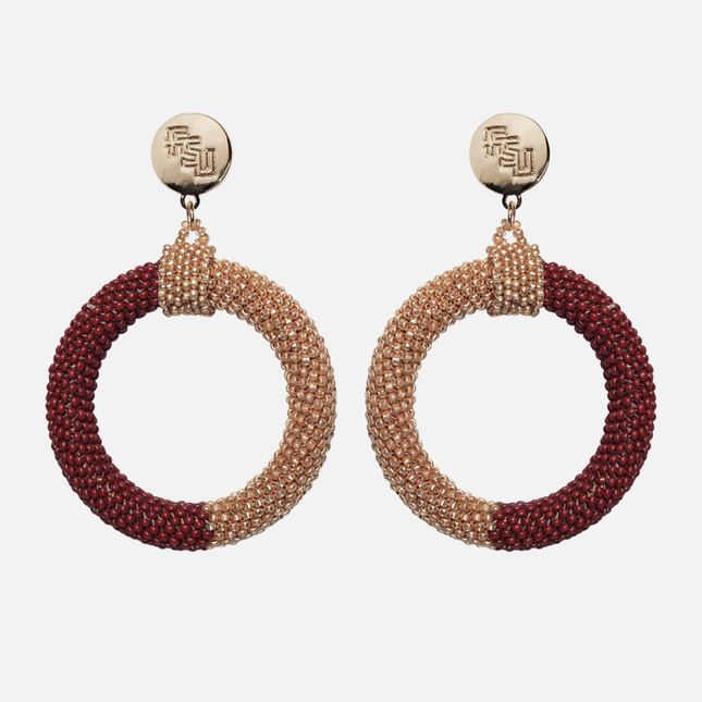 Florida State Seminoles Skye Hand Beaded Earrings