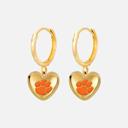 Clemson Tigers Hibiscus Earrings