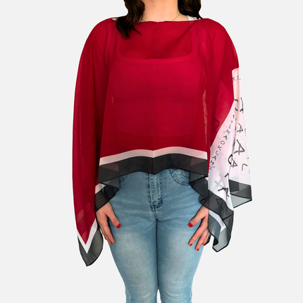 Oklahoma Sooners Peyton Scarf Poncho
