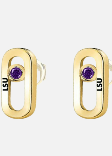 LSU Tigers Allium Earrings