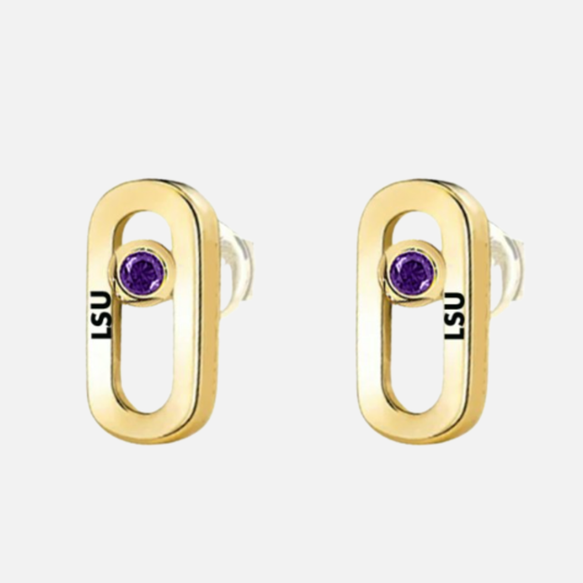 LSU Tigers Allium Earrings