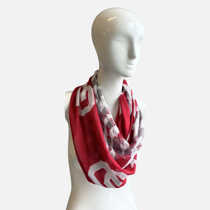 Oklahoma Sooners Animal Logo Print Infinity Scarf