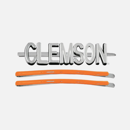 Clemson Tigers Ina 3 Piece Bobby Pin Set