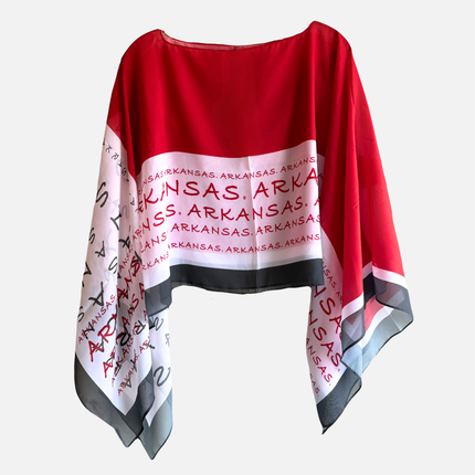 Arkansas Razorbacks Peyton Scarf Poncho