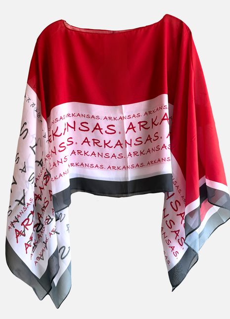 Arkansas Razorbacks Peyton Scarf Poncho