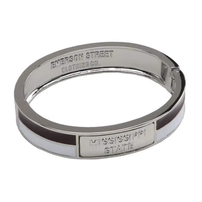 Mississippi State Bulldogs 2 Tone Bangle