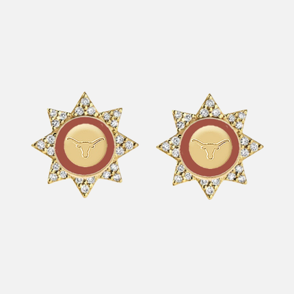 Texas Longhorns Gladiolas Earrings