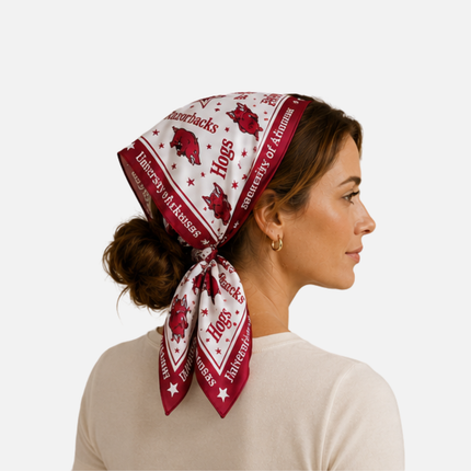 Arkansas Razorbacks Moona Hair Square/Scarf