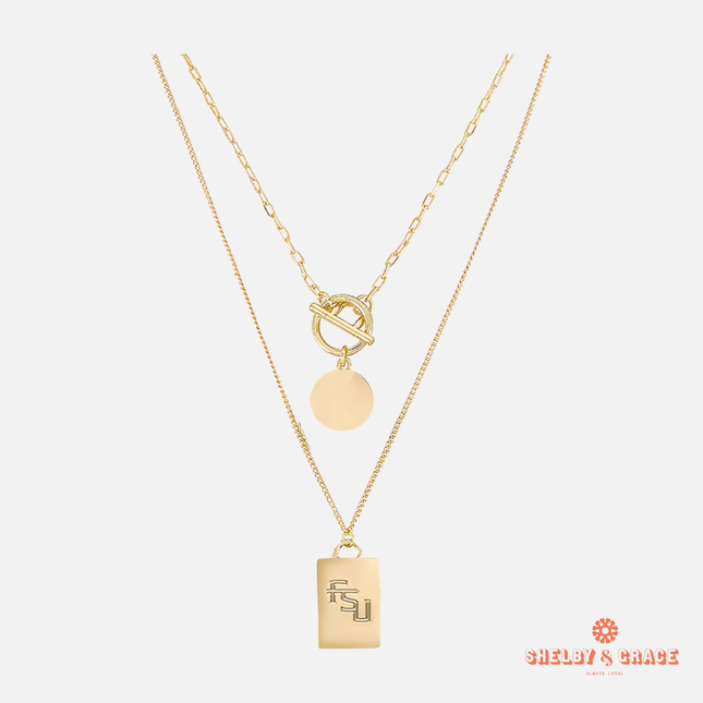 Florida State Seminoles Jillybean Layered Necklace