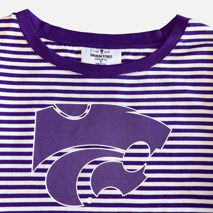 Kansas State Wildcats Striped Tee