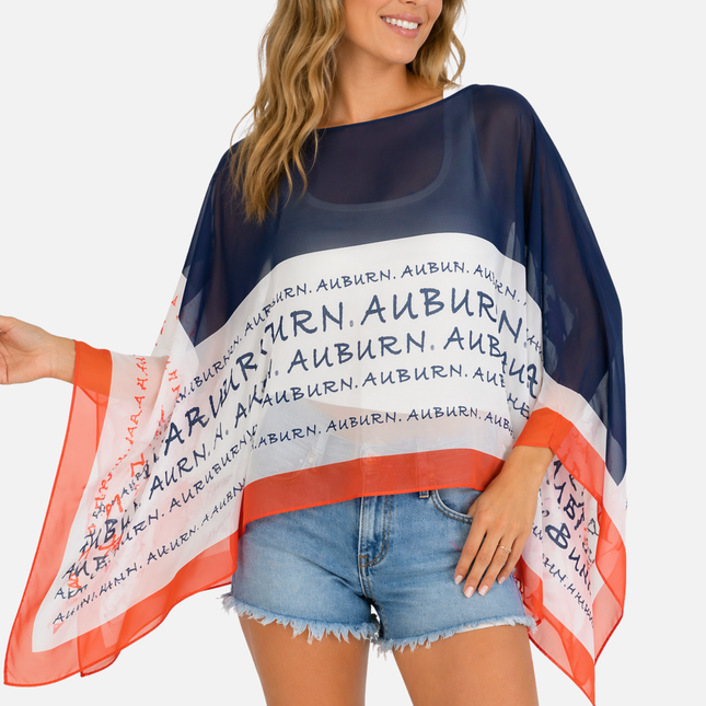 Auburn Tigers Peyton Scarf Poncho