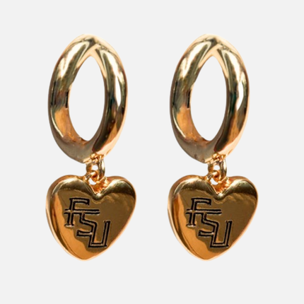 Florida State Seminoles Hibiscus Earrings