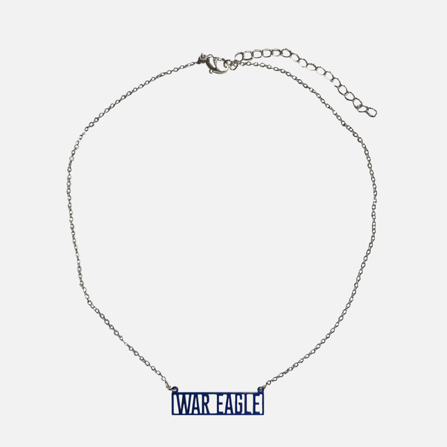 Auburn Tigers Brook Laser Cut Necklace