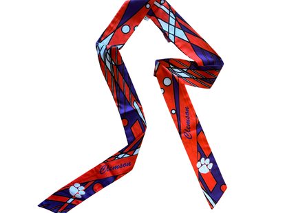 Clemson Tigers Geometric Slim Scarf