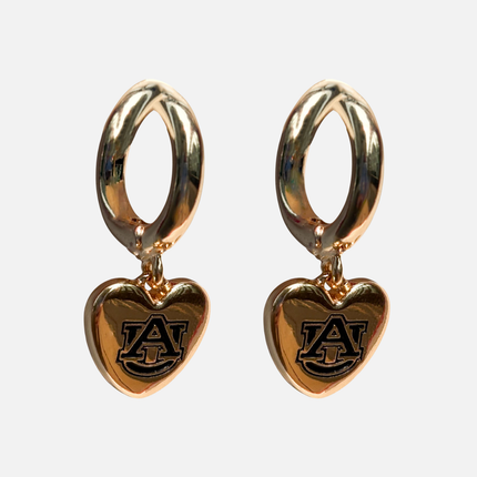 Auburn Tigers Hibiscus Earrings