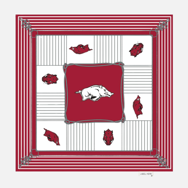 Arkansas Razorbacks Bailey Square Scarf