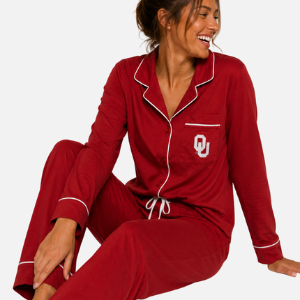 Oklahoma Sooners Pima Cotton Pajama Set