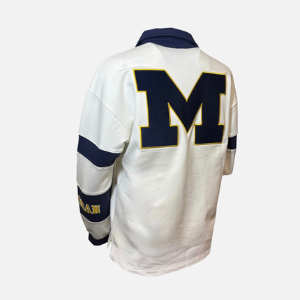 Michigan Wolverines Back Logo Long Sleeve Rugby Top