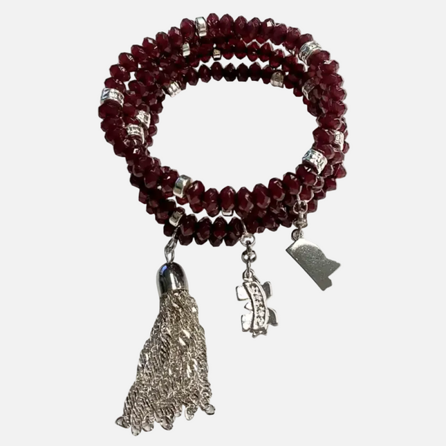 Mississippi State Bulldogs Shelby Bracelet
