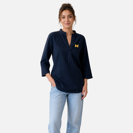 Michigan Wolverines Harper Tunic Blouse