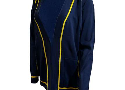 Michigan Wolverines Contrast Trim Cardigan