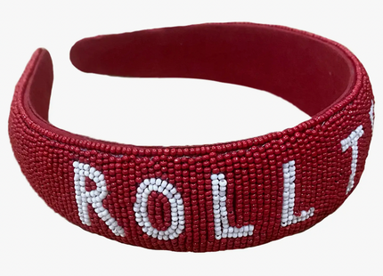 Alabama Crimson Tide Hand Beaded Headband