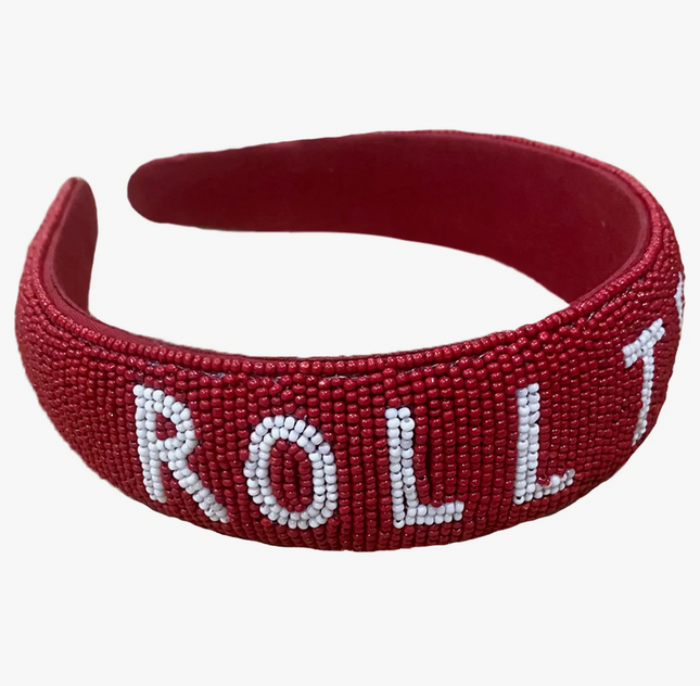 Alabama Crimson Tide Hand Beaded Headband