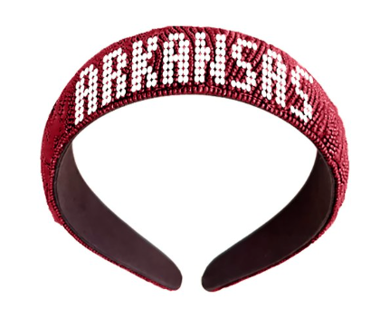 Arkansas Minerva Beaded Headband