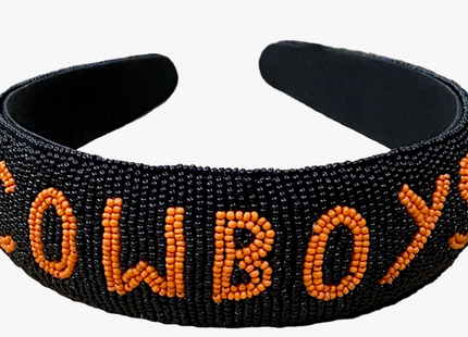 Oklahoma State Hand Beaded Headband