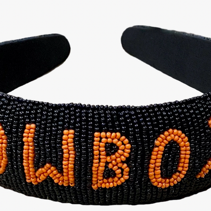 Oklahoma State Hand Beaded Headband