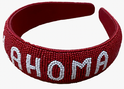 Oklahoma Hand Beaded Headband