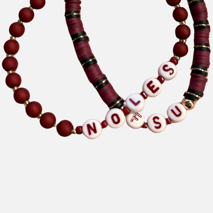 Florida State Seminoles Beaded Bracelet Set