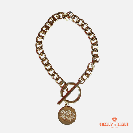 South Carolina Gamecocks Pennylane Bracelet (Gold)